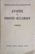 VON DROSTE-HÜLSHOFF Annette, Poésies