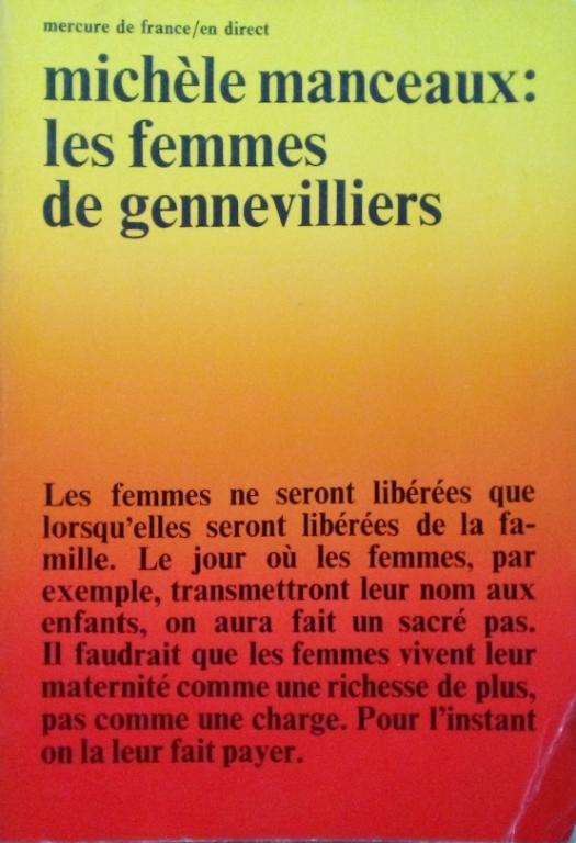 MANCEAUX Michèle, Les femmes de Genevilliers